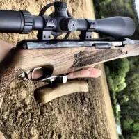 A-Rifle-That-is-Being-Held-on-its-Side