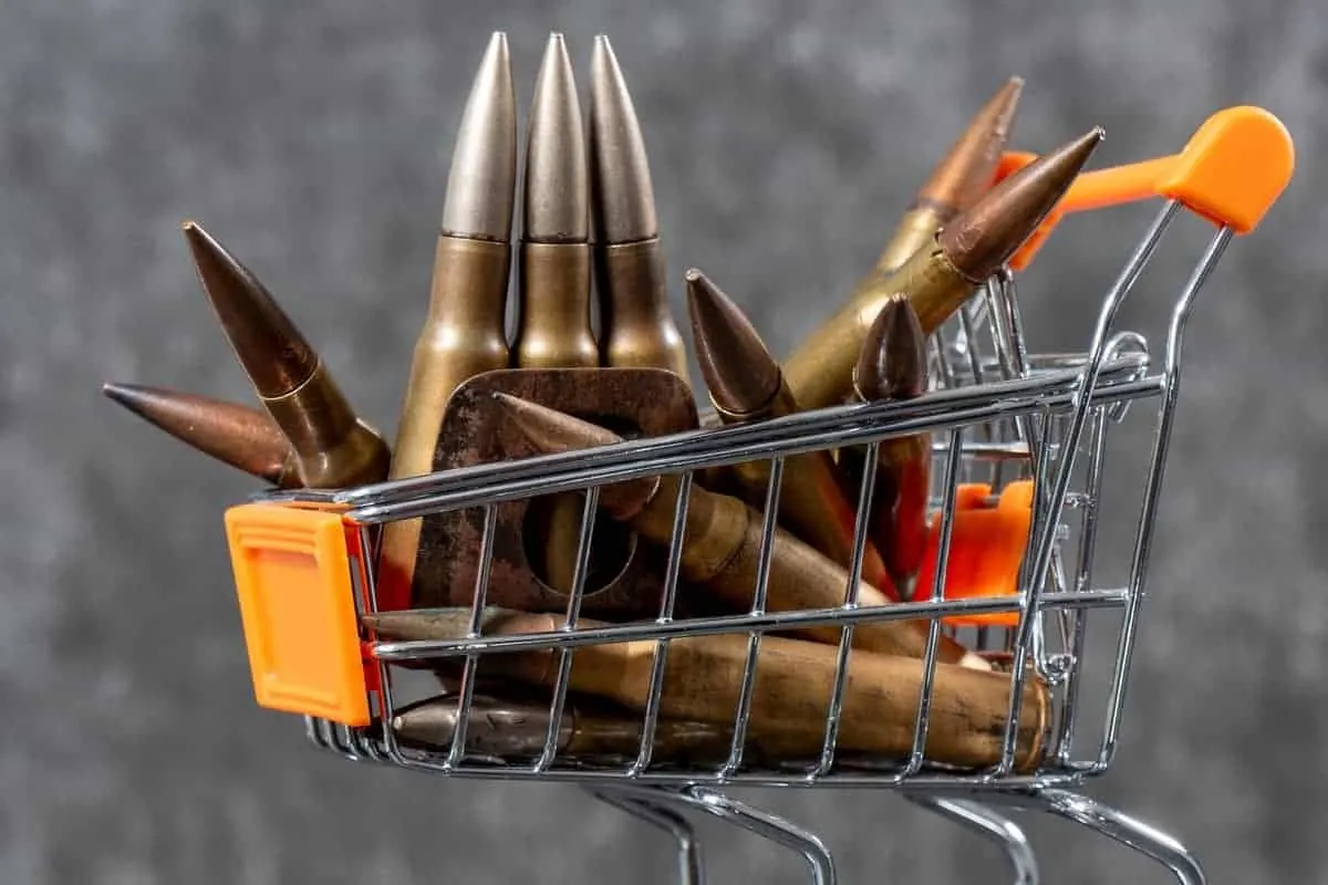 Ammo in a Mini Shopping Cart