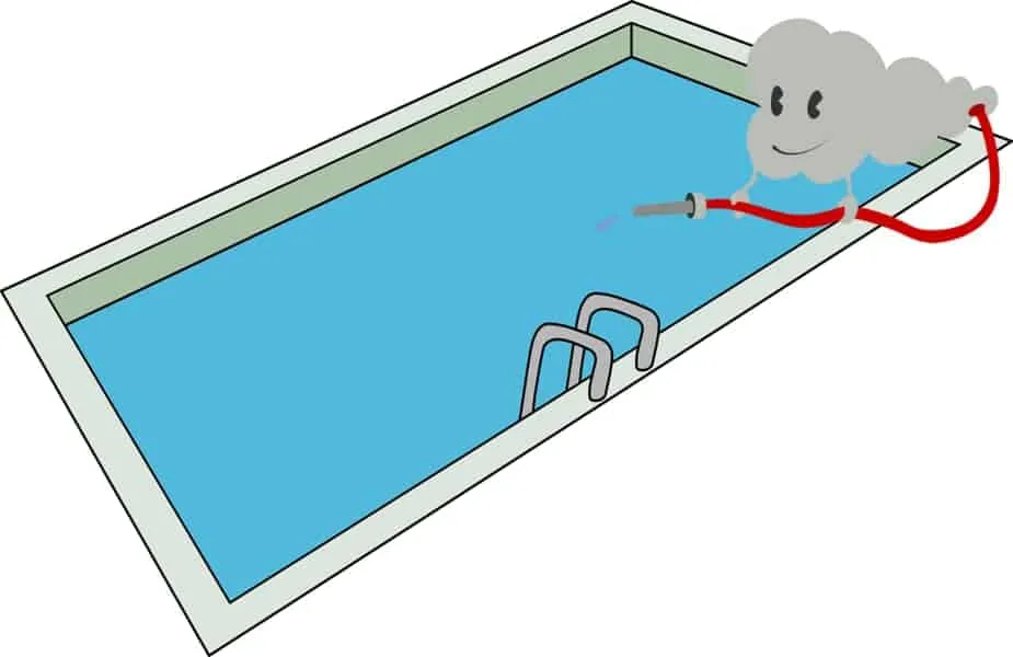 Cloud Filling Swimming Pool