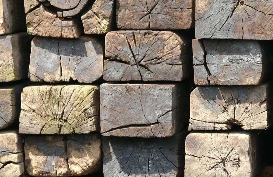 Stack of Railroad Ties