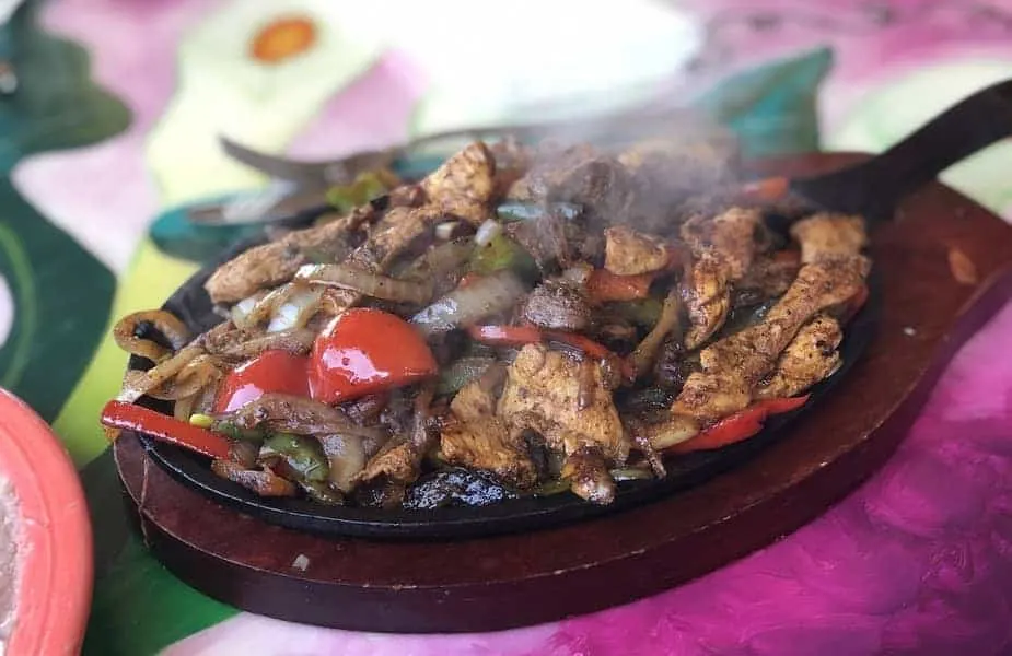Steak Fajitas on a Plate