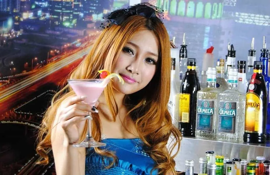 Bartender Holding Cocktail
