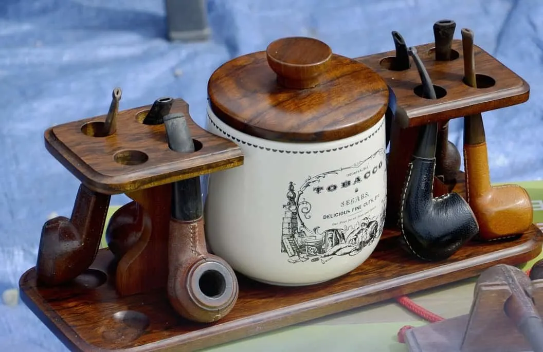 Old-Fashioned Pipe Tobacco Storage Container