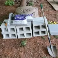 A-Stack-of-Cinder-Blocks-with-a-Shovel
