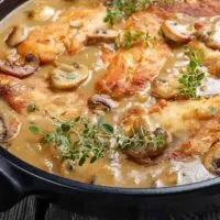 Chicken-Marsala-Cooking-in-Pan