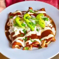 Hands-Holding-a-Plate-of-Three-Enchiladas