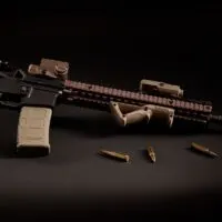 An AR 15 Pistol With Rounds