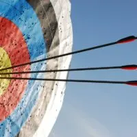 Archery Target With Numerous Holes