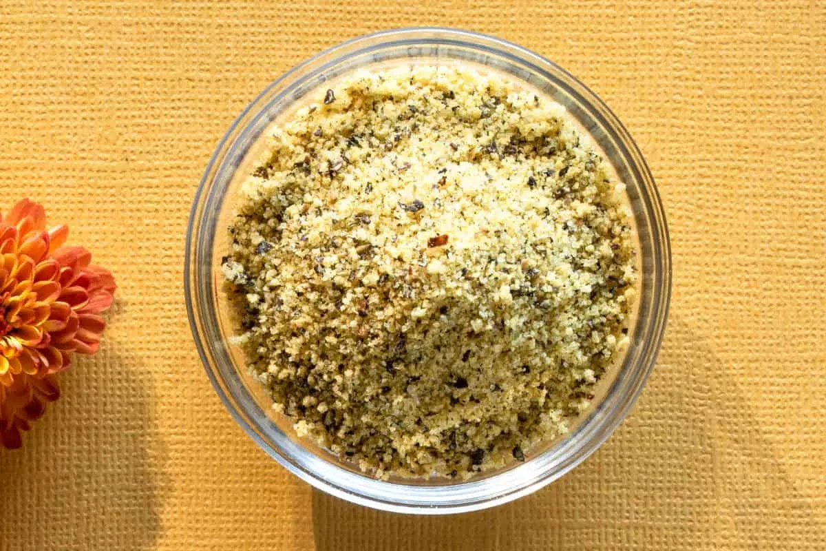 Lemon pepper in a bowl