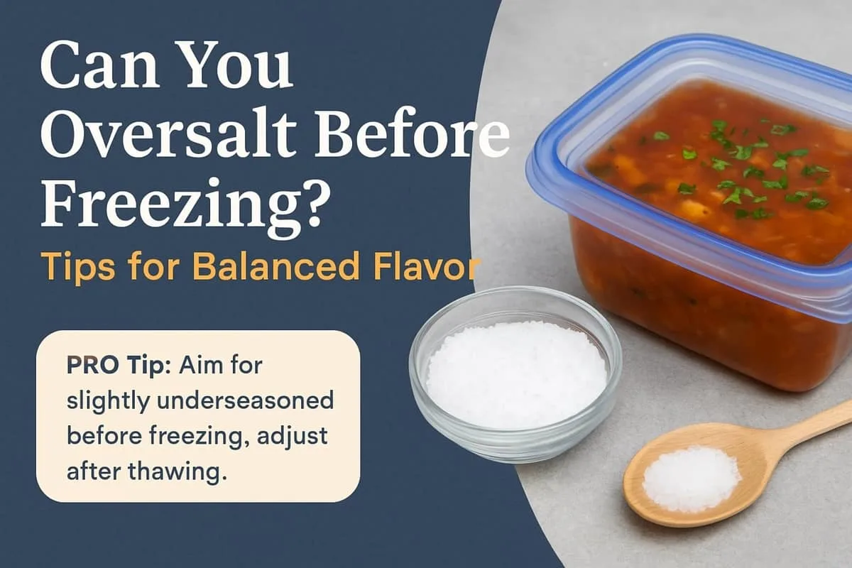 Can you oversalt before freezing tips for balanced flavor