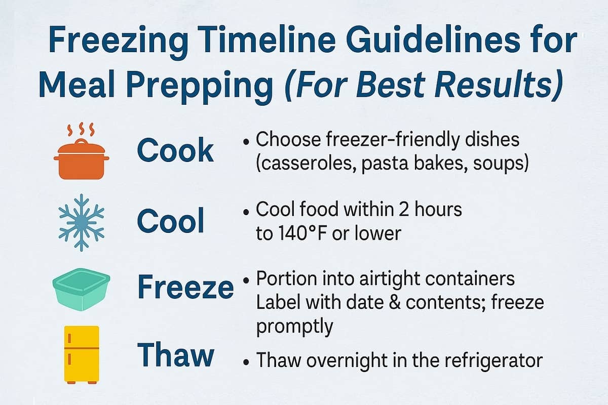 Freezer meal prep timeline