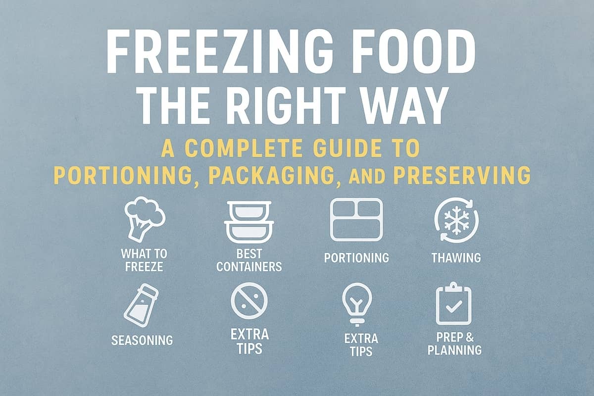 Freezing food the right way complete guide