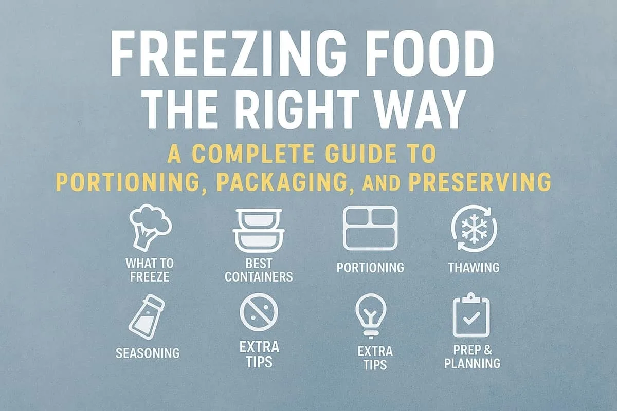 Freezing food the right way complete guide
