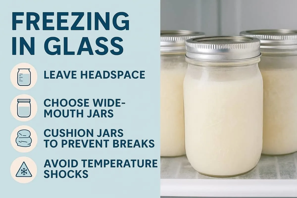Freezing in glass safey and best practices infographic Wide
