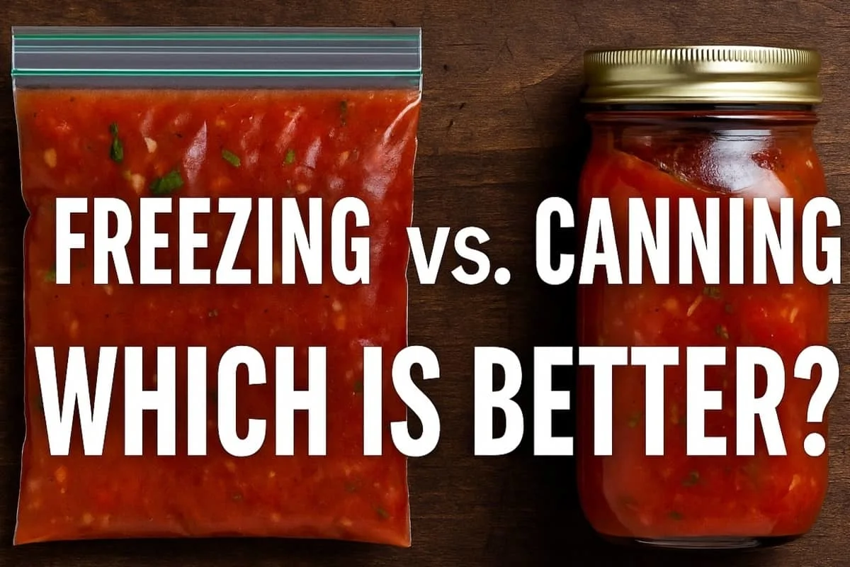 Freezing vs canning salsa