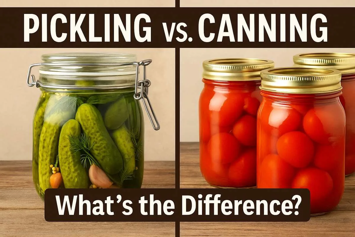 Pickling vs Canning