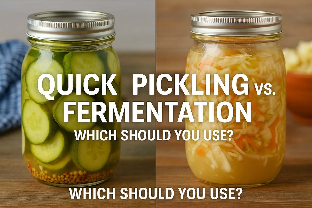 Quick pickling vs fermentation