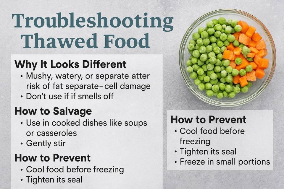 Troubleshooting Thawed Food (Texture, Separation, Safe Use) - Survival ...