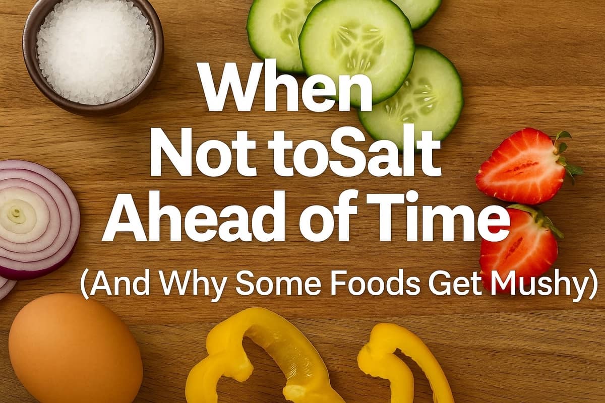 When not to salt ahead of time